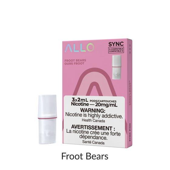 Allo Sync Pod Pack - Froot Bears 3/PK 20mg