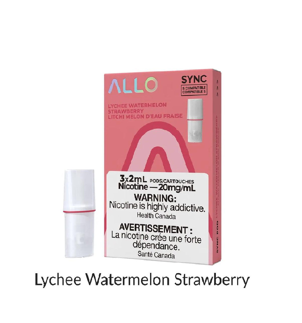 Allo Sync Pods - Lychee Watermelon Strawberry