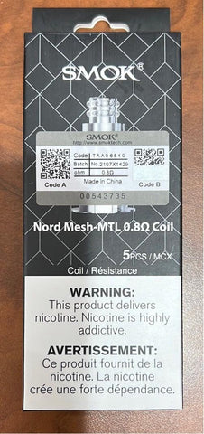 Smok Nord Replacement Coils 5/PK - HM Vape