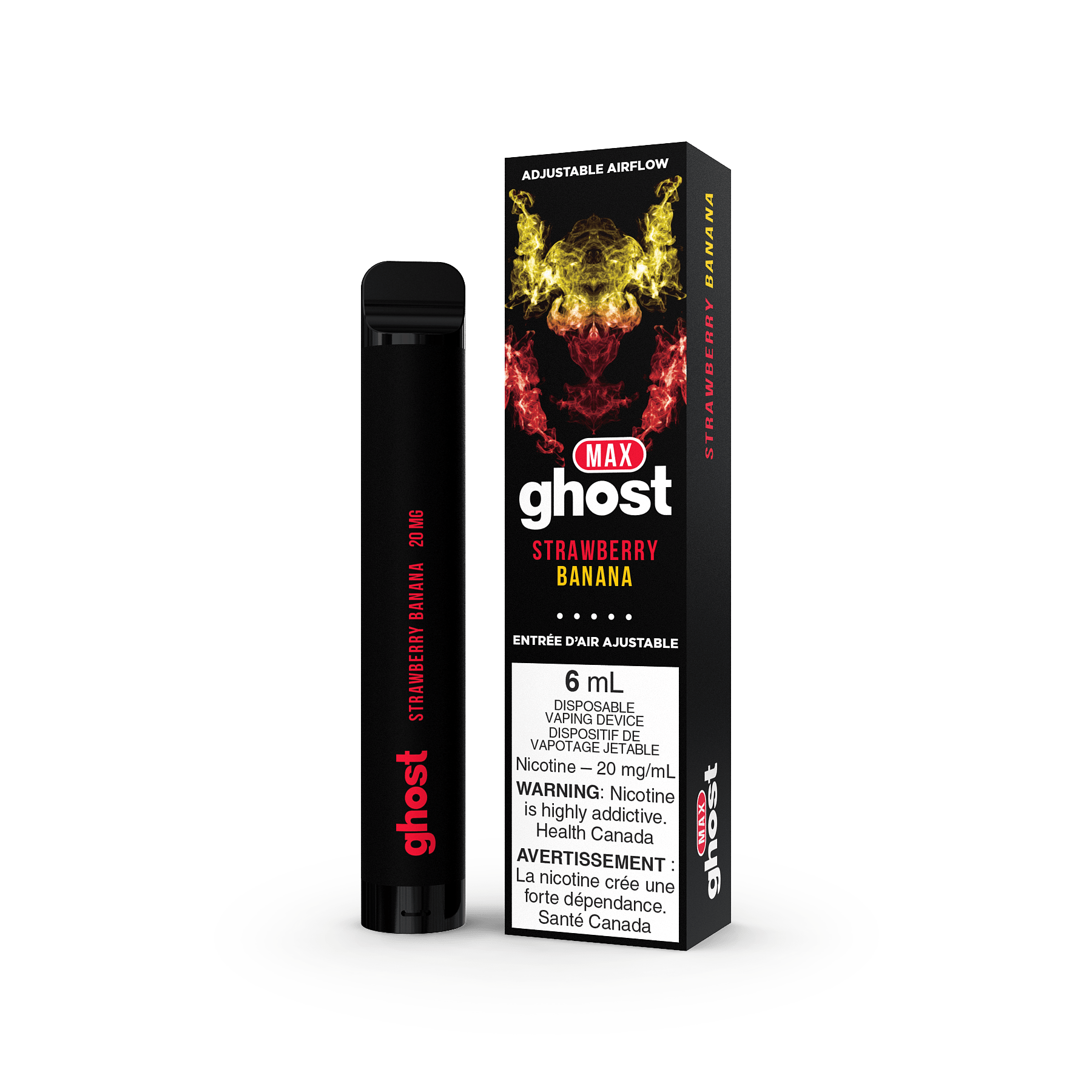 Ghost Max Disposable Vape - Strawberry Banana