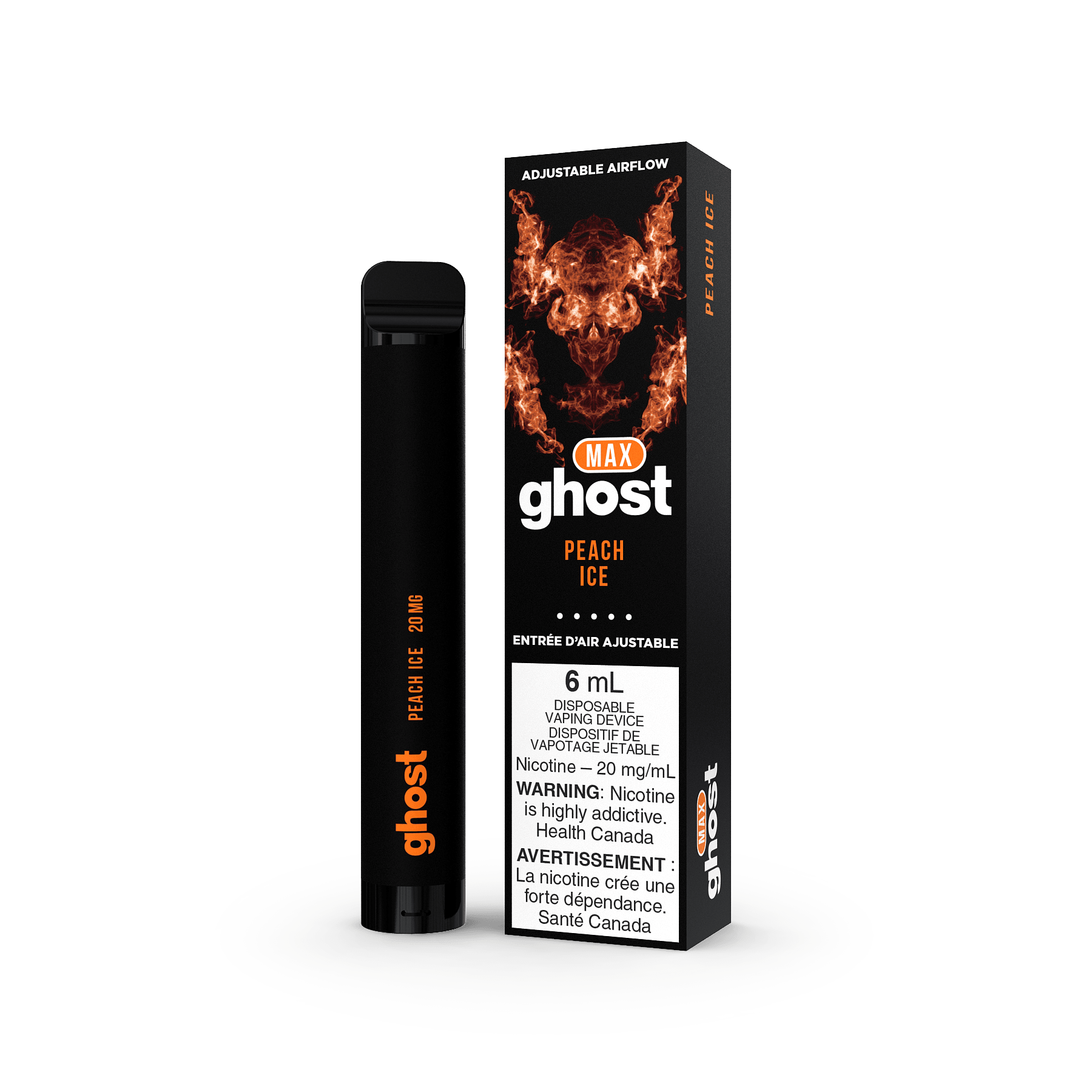 Ghost Max Disposable Vape - Peach Ice