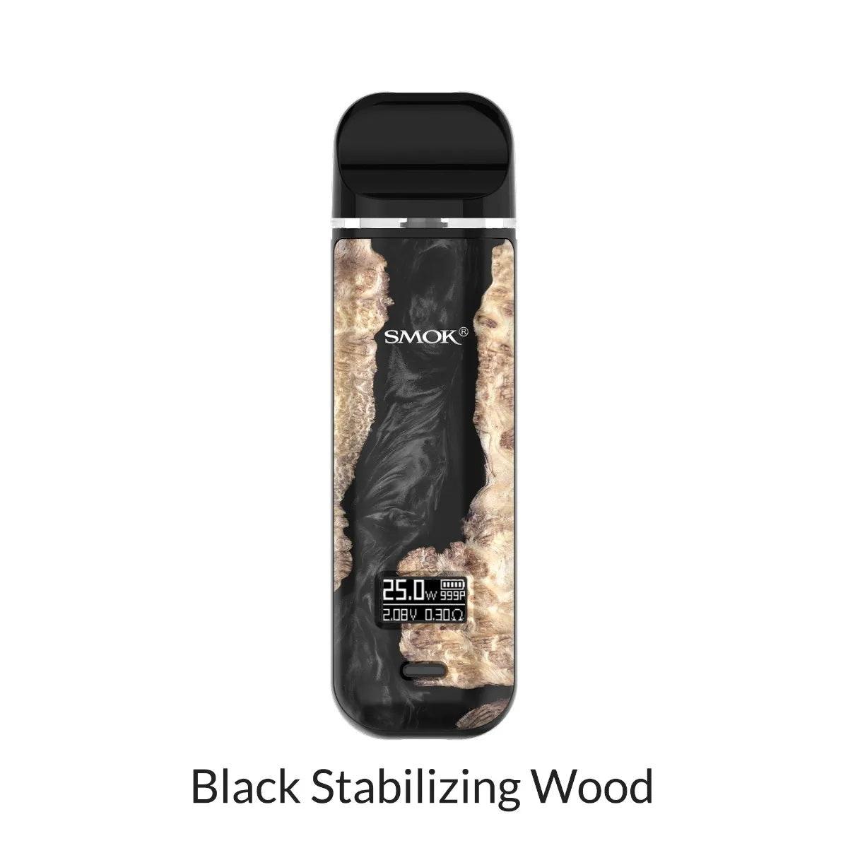 SMOK Novo X Open Pod Kit - Black Stabilizing Wood