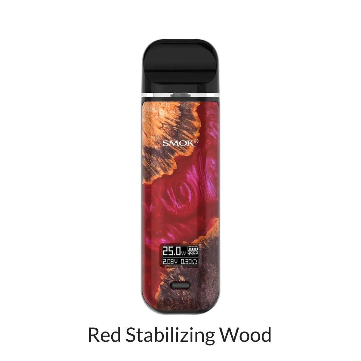 SMOK Novo X Open Pod Kit - Red Stabilizing Wood