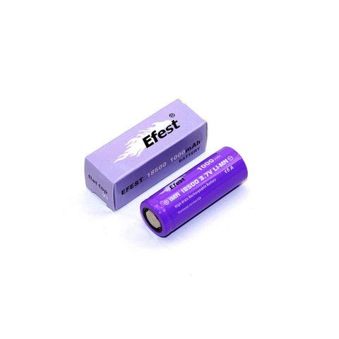 EFEST 18500 1000mAh with flat top high drain 15A