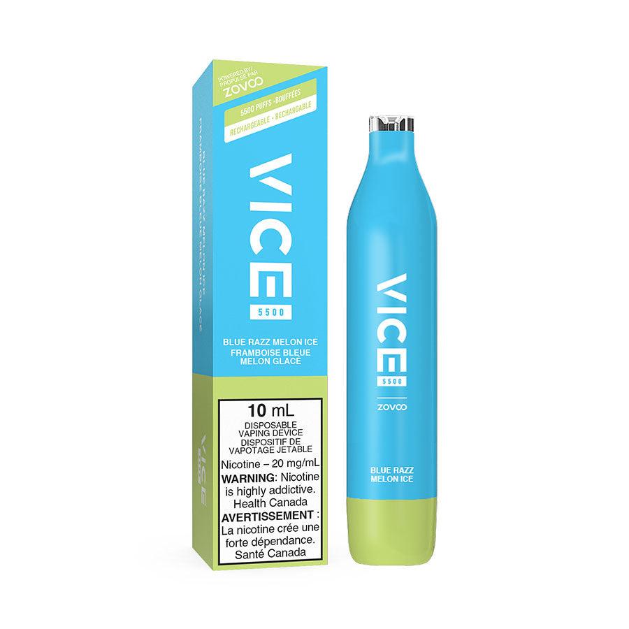 VICE 5500 DISPOSABLE - BLUE RAZZ MELON ICE – HM Vape